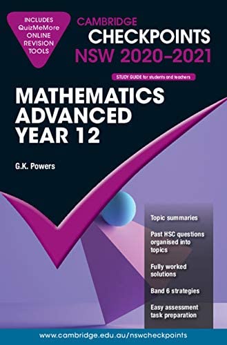 Cambridge Checkpoints NSW 2020-2021 Mathematics Advanced Year 12 (eBook)